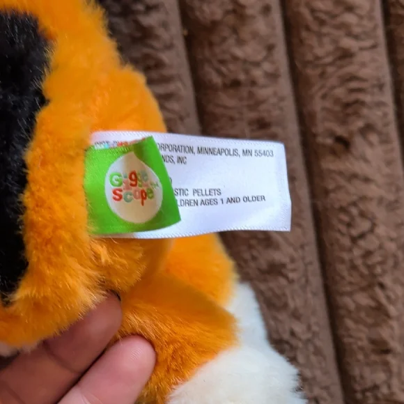 Target Orange and White Plush with Pink Heart - Picture 6 of 6